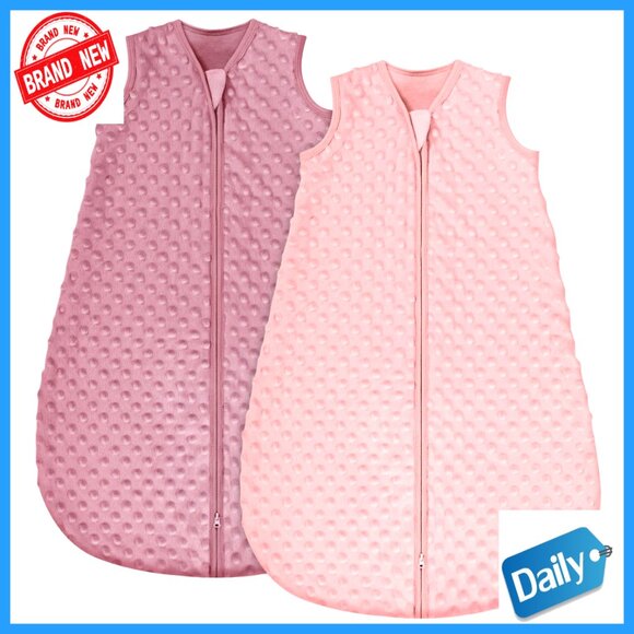 Fleece Baby Sleep Sack 12-18 Months TOG 1.5 Wearable Blanket 2-Pack